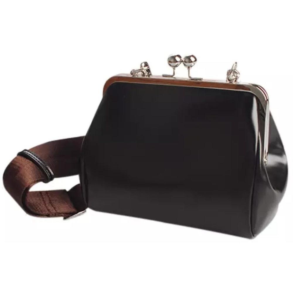 Vintage Clasp Bag Wide Strap Shoulder Crossbody Pu Leather Everyday :o)